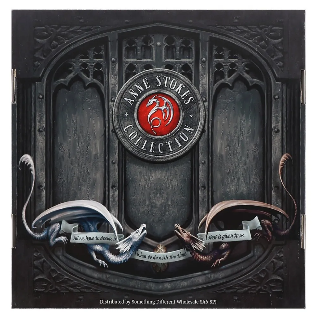 Anne Stokes - Wanduhr "Awake Your Magic" SD2727 (Einheitsgröße) (Blau/Weiß) – Bild 4