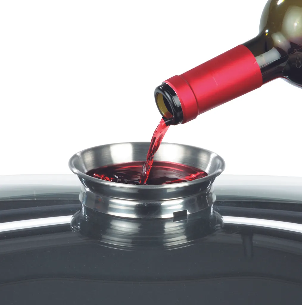 GSW Rechteckbräter Ceramica Stone 40 X 26 X11 Cm Mit Aromaglasdeckel, 8 Liter , Aluminium, Glas, Rechteckbräter Mit Aroma-Glasdeckel ø Ca. 40 X 26 X H 11,0cm – Bild 3