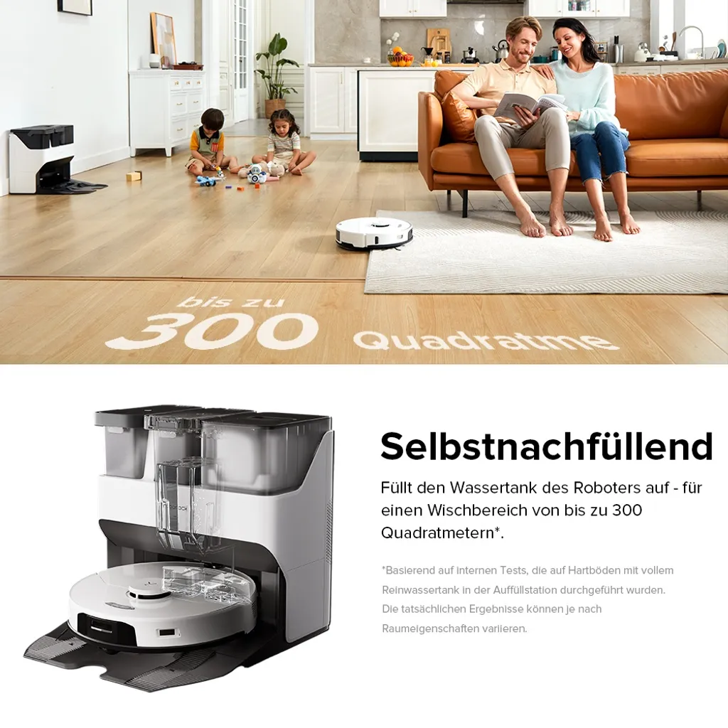 Roborock S7 Pro Ultra Sonic Saugroboter Mit Empty Wash Fill Dock Absaugstation Selbstwaschend Selbstauffüllend Selbstentleerend Kindersicherung LiDAR 3D Mapping APP – Bild 5