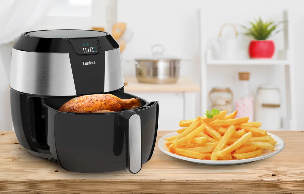Tefal EY701D Easy Fry XXL Heißluftfritteuse, Fassungsvermögen: 1,6 Kg, Timer,8 Automatische Menüs – Bild 2