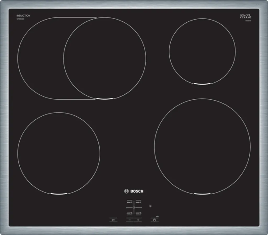 Bosch Serie | 4, Induktionskochfeld, 60 Cm, Herdgesteuert, Schwarz, Mit Rahmen Aufliegend NIF645CB5E