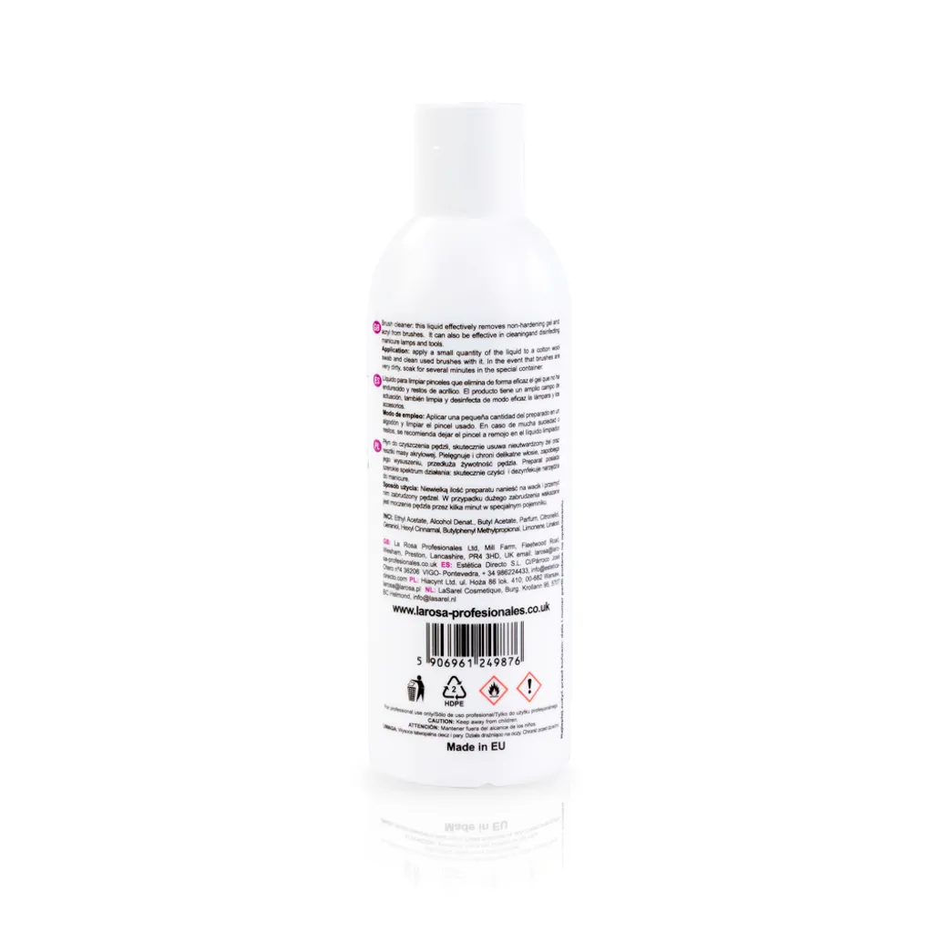 La Rosa Productos Profesionales La Rosa Pinselreiniger BRUSH CLEANER Für Pinsel Und Werkzeuge - Säubert Ihre Pinsel Mühelos Von Gel, Acryl Und Anderen Modelliersubstanzen, 250 Ml – Bild 2