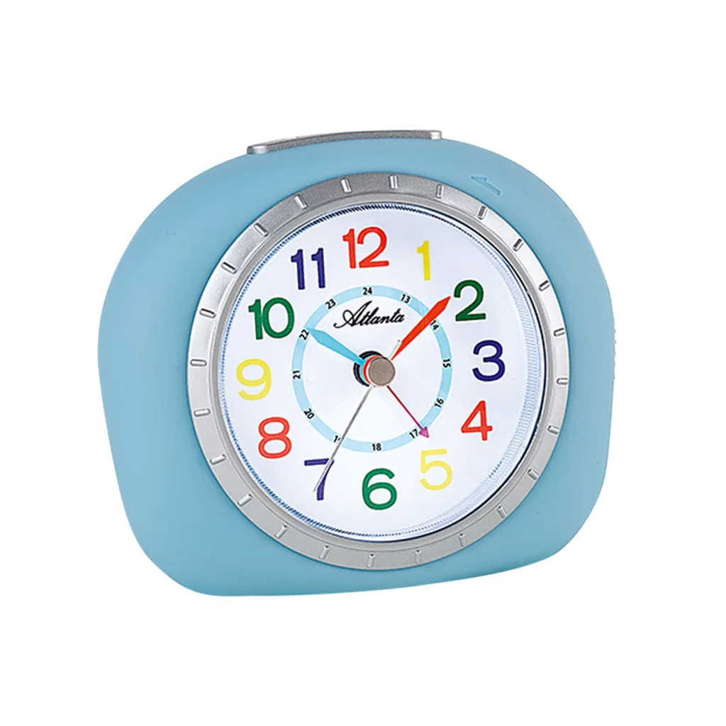 Atlanta 1966/8 Wecker Für Kinder Kinderwecker Violett Lila Leise Ohne Ticken – Bild 7