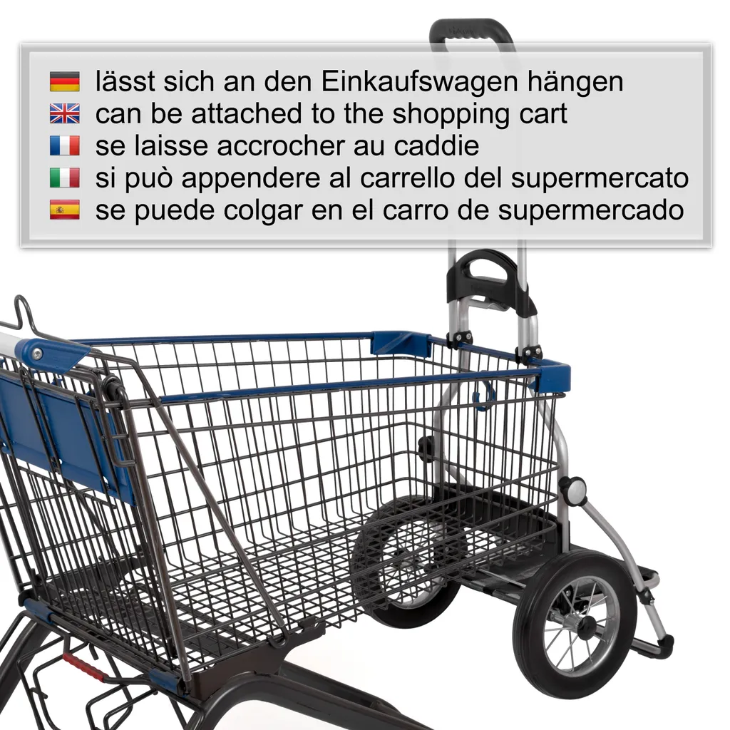 Andersen Shopper Royal Alu Klappbar Mit Metallspeichen-Rad Ø 25 Cm Und 45 Liter Tasche Wismar Silbergrau Mit Kühlfach – Bild 12