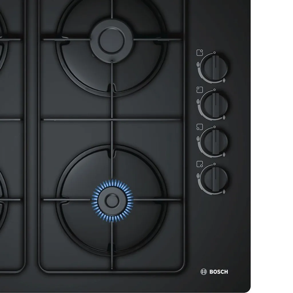 Bosch POP6B6B80 60cm Gaskochfeld Schwarz Hartglas GAS KOCHFELD Autark – Bild 7