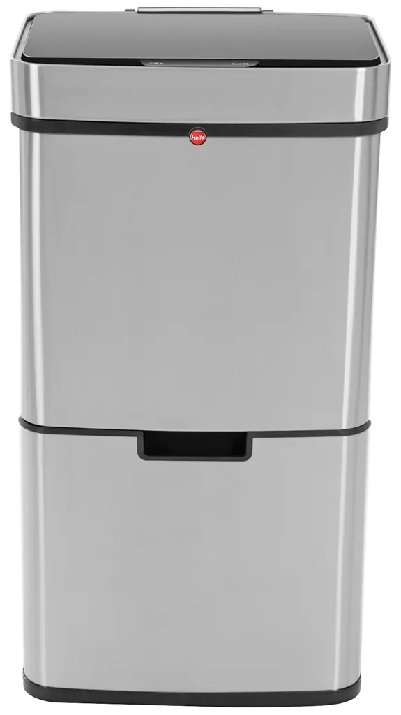 Tret-Abfalltrenner, Hailo Öko Vario XL, 25 Liter, Edelstahl Anti-Fingerprint – Bild 6