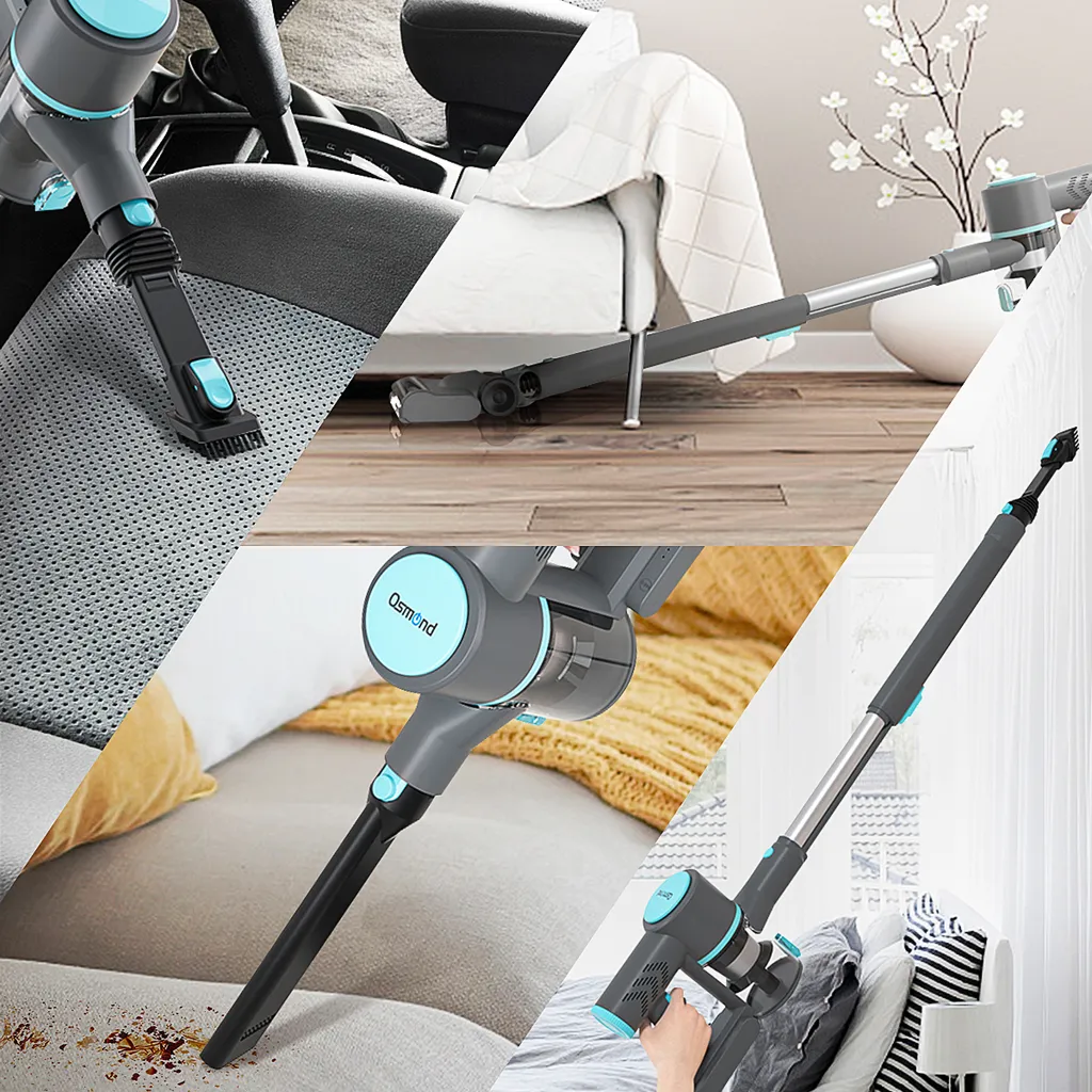 OSMOND 160W 12KPa Akku Handstaubsauger 3in1 Staubsauger Beutellos Kabellos – Bild 2