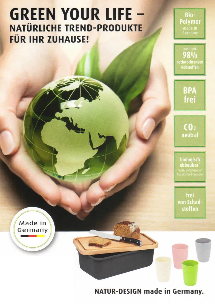 LS-LebenStil Natur Design Holz Kartoffeltopf 23x20cm Mad E In Germany Grau Silber – Bild 5