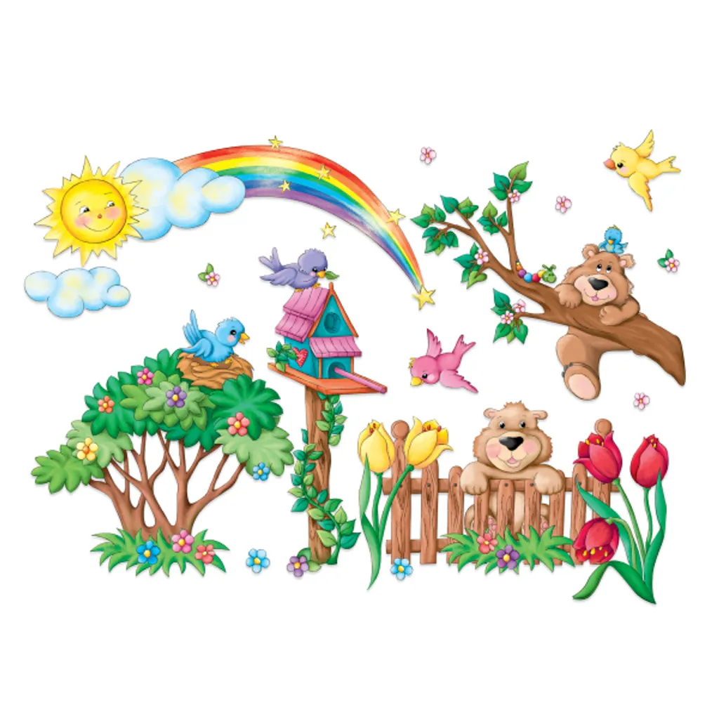 Buntpapierfabrik Ludwig Bähr URSUS Wand- Und Fensterbild "Frühling"