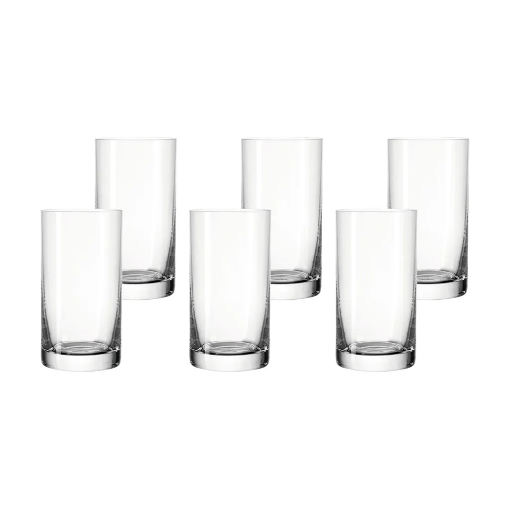 LEONARDO 039612 Easy+ Wasser Becher Medium, Glas, 240ml, H 12cm, Klar (6 Stück) – Bild 4