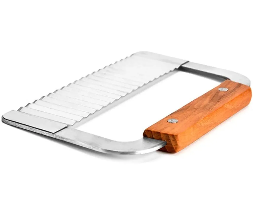Mmgoqqt Edelstahl Wellenschneider Gemüsehobel, Kartoffelschneider Kartoffel Cutter Seifenschneider Küche Schneidwerkzeug Für Kartoffeln Karotten Gurken Handgemachte Seife – Bild 4