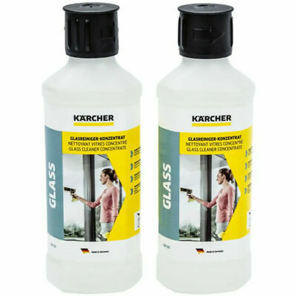 2x Kärcher RM 500 Glasreiniger-Konzentrat, Fensterreiniger