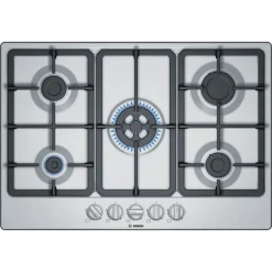 Bosch Serie 4 Pgq7b5b90 Kochfeld Edelstahl Einbau 75 Cm Gas 5 Zone(n)