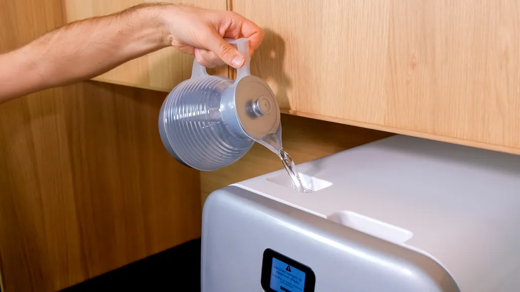 Daan Tech Bob Mini Geschirrspüler All-in-One Paket Grau Metallic (2 Gedecke, 2,9L Wasserverbrauch, Integrierter Tank, WiFi) Spülmaschine Geschirrspülmaschine – Bild 3