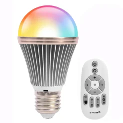 ROSNEK 9W E27 LED Glühbirne RGBWY 2500K-6500K Dimmbar Birne Leuchtmittel Mit Fernbedienung Und Timer