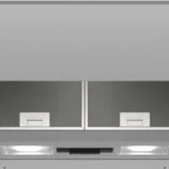 Bosch DEM63AC00 Serie 2 Zwischenbauhaube / D / 60 Cm / Silber / Wahlweise Umluft- Oder Abluftbetrieb / Drucktastenschalter / 3 Leistungsstufen / Metallfettfilter (spülmaschinengeeignet)