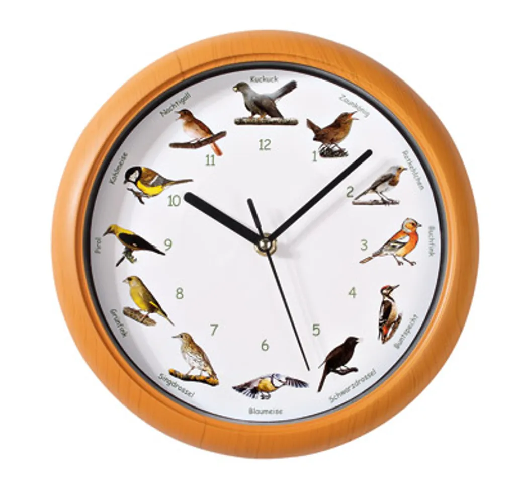 Joka International Vogelstimmen Wanduhr, Wanduhr Mit Vogelstimmen, International