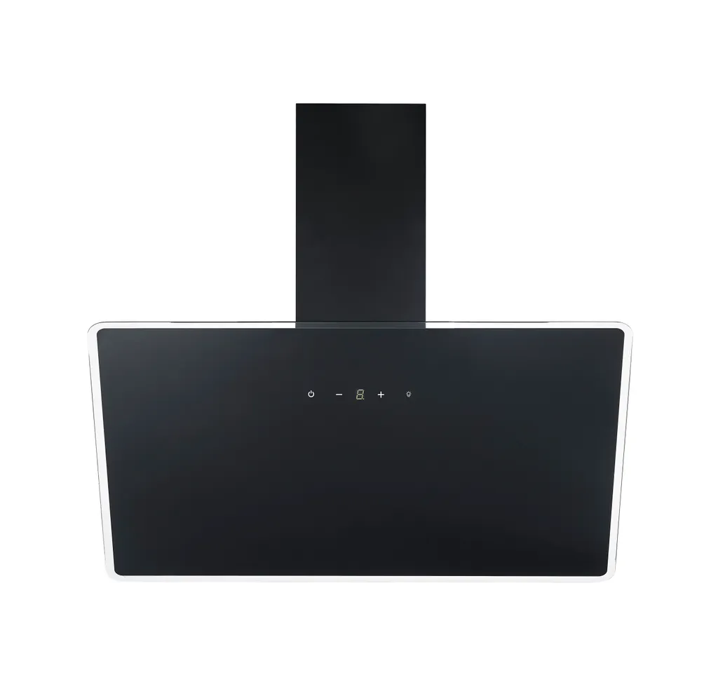 Respekta Dunstabzugshaube Kopffreihaube Schräghaube 90 Cm Schwarz A++ Umluft LED