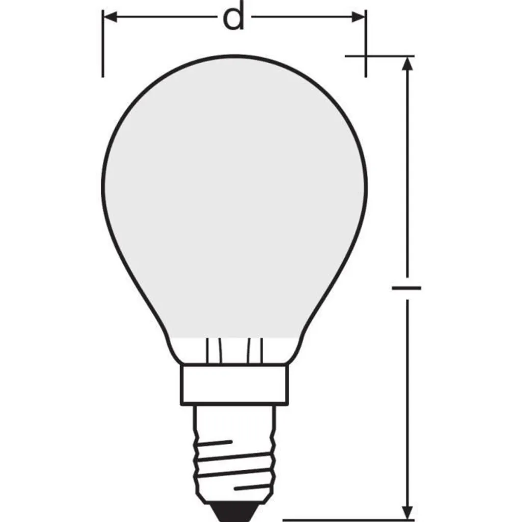 Osram LED Leuchtmittel Retrofit CLP 40 E14 4W Warmweiß, Weiß Matt – Bild 6