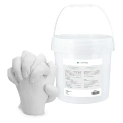 Navaris 3D Abformset Gips Familie Hände - XXL Set Gipsabdruck Abdruck Fuß Hand - Handabdruck Fußabdruck - PH-neutral Hautverträglich