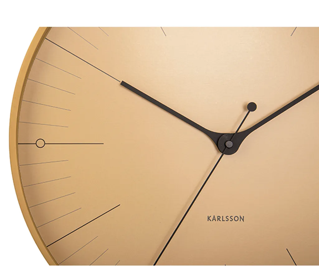 Wanduhr Index - Mustard Yellow By KARLSSON – Bild 3