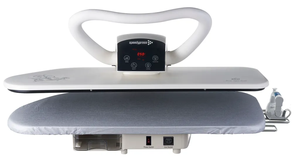 Speedypress 80HD-W Weiß 2600 Watt Hochleistungs-Dampfbügelpresse 81 Cm + Stand By Schnellpresse (+ Eisenaufsatz, Filter Und Abdeckung) – Bild 7