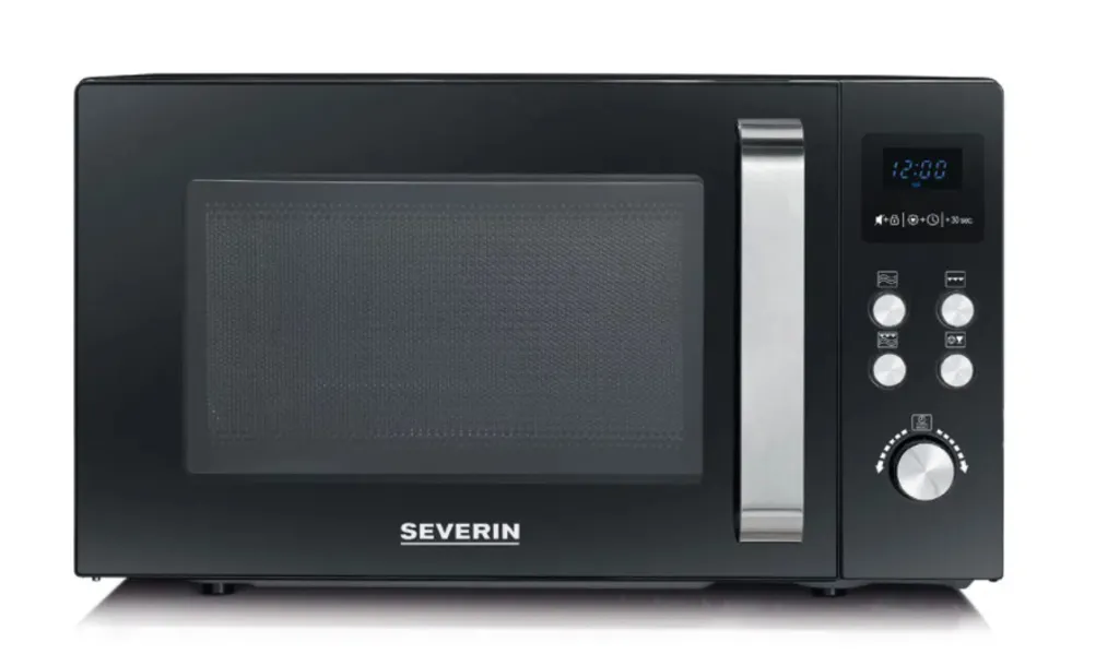 SEVERIN Inverter-Mikrowelle Mit Grillfunktion, Mikrowelle Mit 10 Automatikprogrammen, Schwarz, Edelstahl, MW 7760 – Bild 2