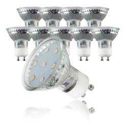 B.K.Licht LED Leuchtmittel GU10 Energiespar-Lampe 3 Watt Glüh-Birne, Ersetzt 35 W Halogen
