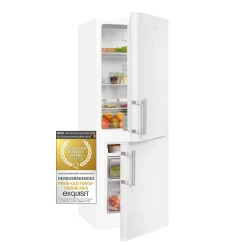Exquisit Kühl-Gefrierkombination KGC233-60-HE-040D Weiss | 173 L Nutzinhalt | Weiß