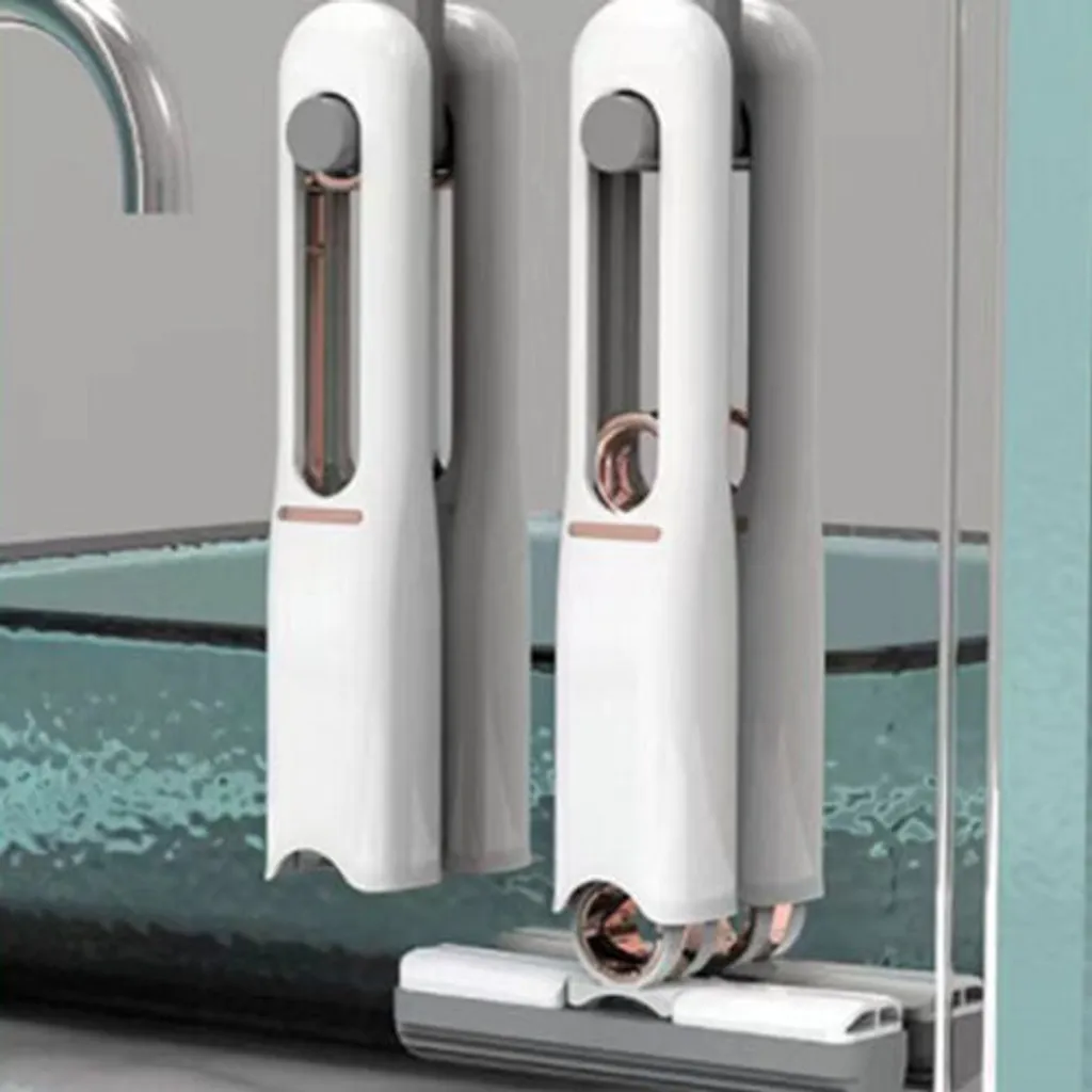 Redcoringe 29.5CM Wasser Wischer Reinigung Mop Tragbarer Squeeze Mop Teleskopischer Mini-Wischmopp, Multifunktionaler Reinigungsmopp Badezimmer/Schreibtisch/Glasreinigung Wischmops – Bild 5