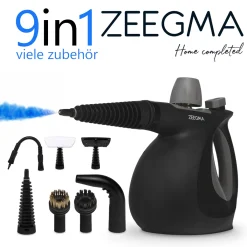 Dampfreiniger ZEEGMA Draden Handdampfreiniger Hochdruckreiniger SET 9in1 1000W