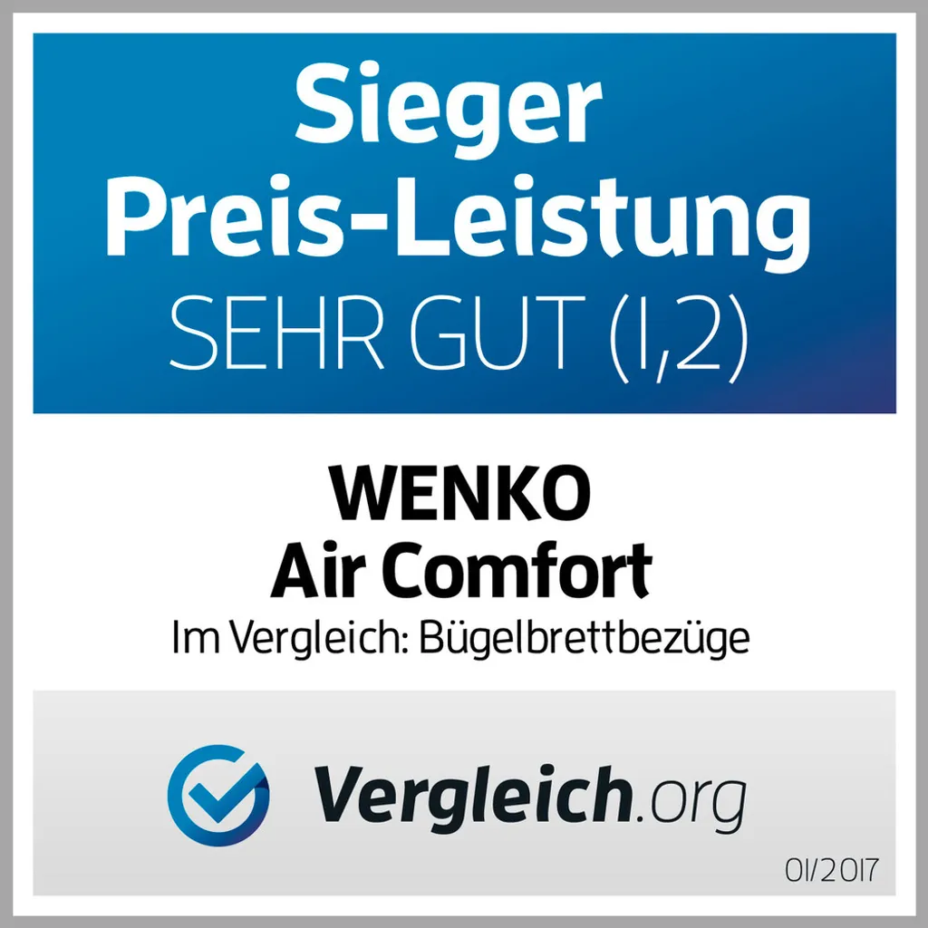 Wenko Bügeltischbezug Bügelbrettbezug Brett Air Comfort L – Bild 2