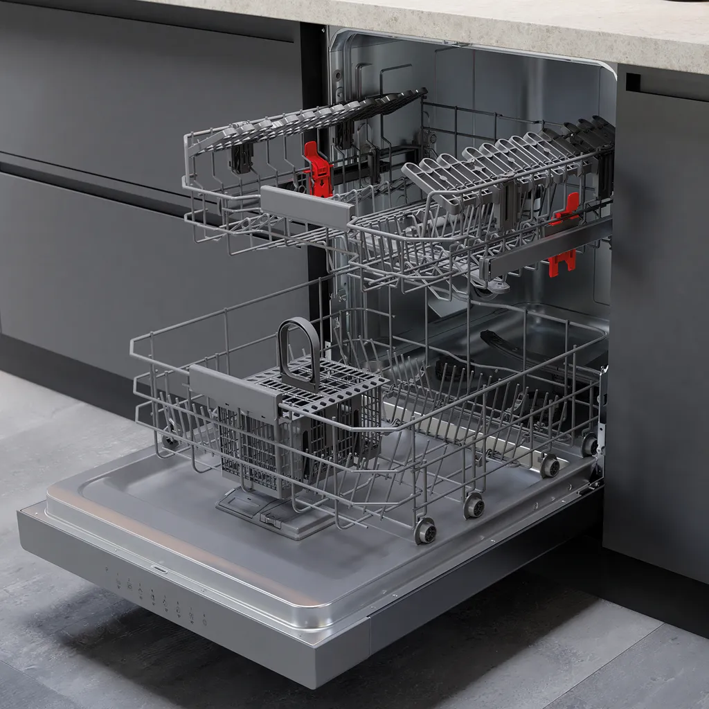 Bauknecht BUC 3T333 PF X Unterbau-Geschirrspüler 60 Cm / 14 Maßgedecke/PowerClean/ActiveDry/Besteckschublade/Vollwasserschutz – Bild 3