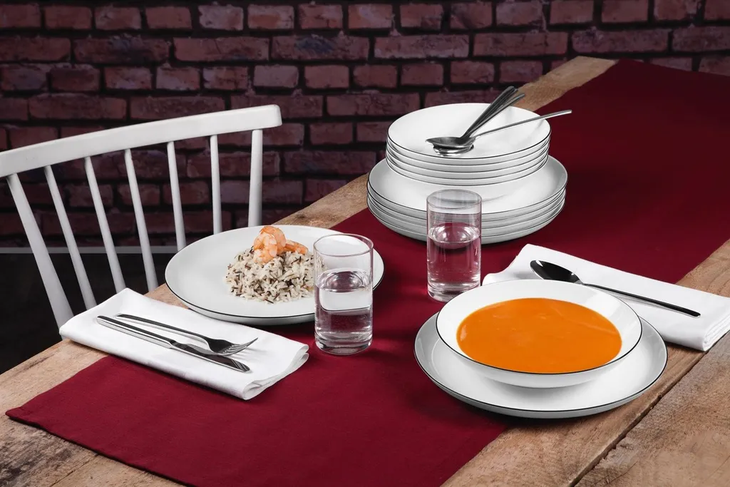 Seltmann Weiden Tafelservice Lido Schwarz Mit Farbrand Zeitlos – Bild 6