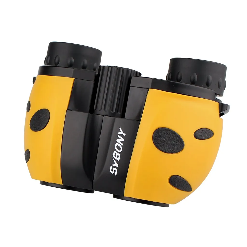 Svbony SV33 Ferngläsern Für Kinder, Kinderfernglas 8x21 Spielzeug Geschenken Für Kinder, Kompaktfernglas Für Vogelbeobachtung Outdoor-Aktivitäten (Gelb Und Schwarz)