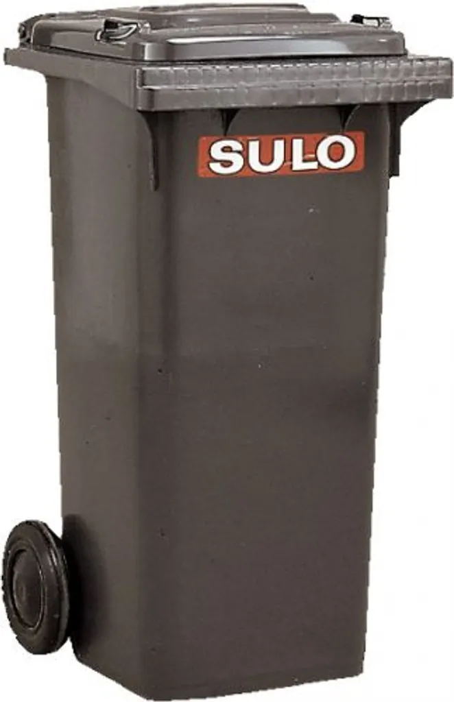 Müllgroßbehälter 120l HDPE Anthrazitgrau Fahrbar,n.EN 840 SULO – Bild 5