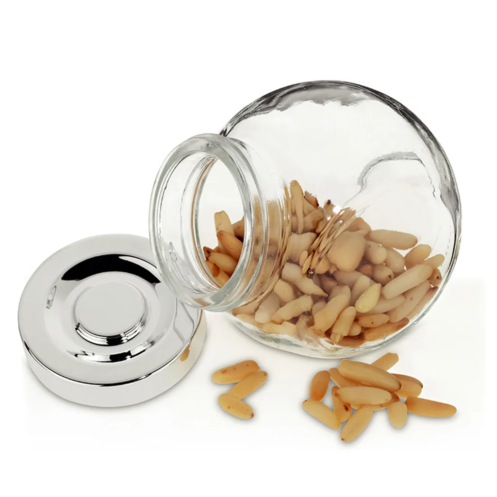 MamboCat 8tlg Vorratsdosenset Rosa 200 Ml Bonboniere Gewürzglas Schraubdeckel Silber Aufbewahrung Kräuter – Bild 2