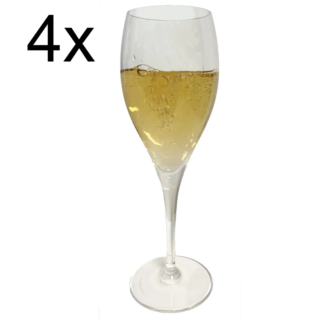 Le Cordon Bleu 4er Set Champagnergläser Kwarx-Glas Sektgläser Flûtes Flöten 26cl – Bild 5