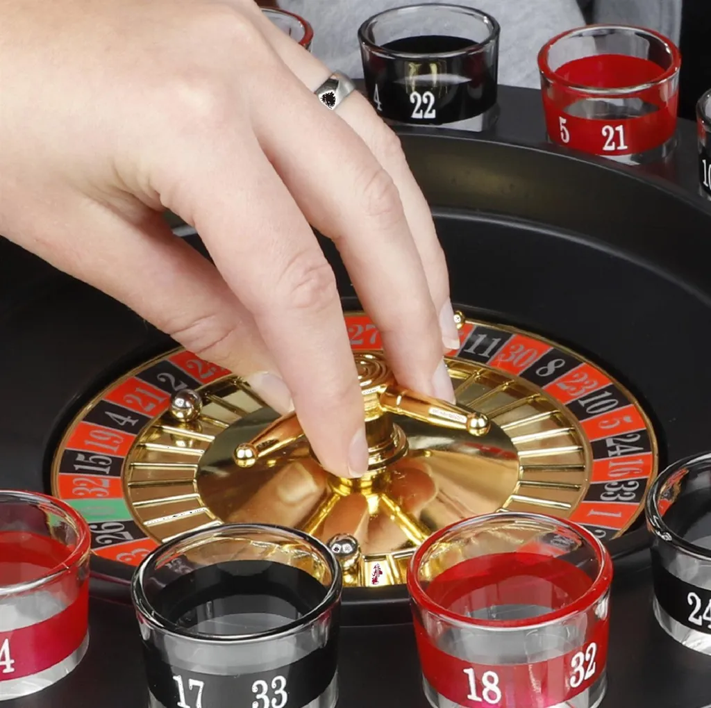 Haushalt International HI Roulette-Trinkspiel Roulette Schwarz – Bild 3