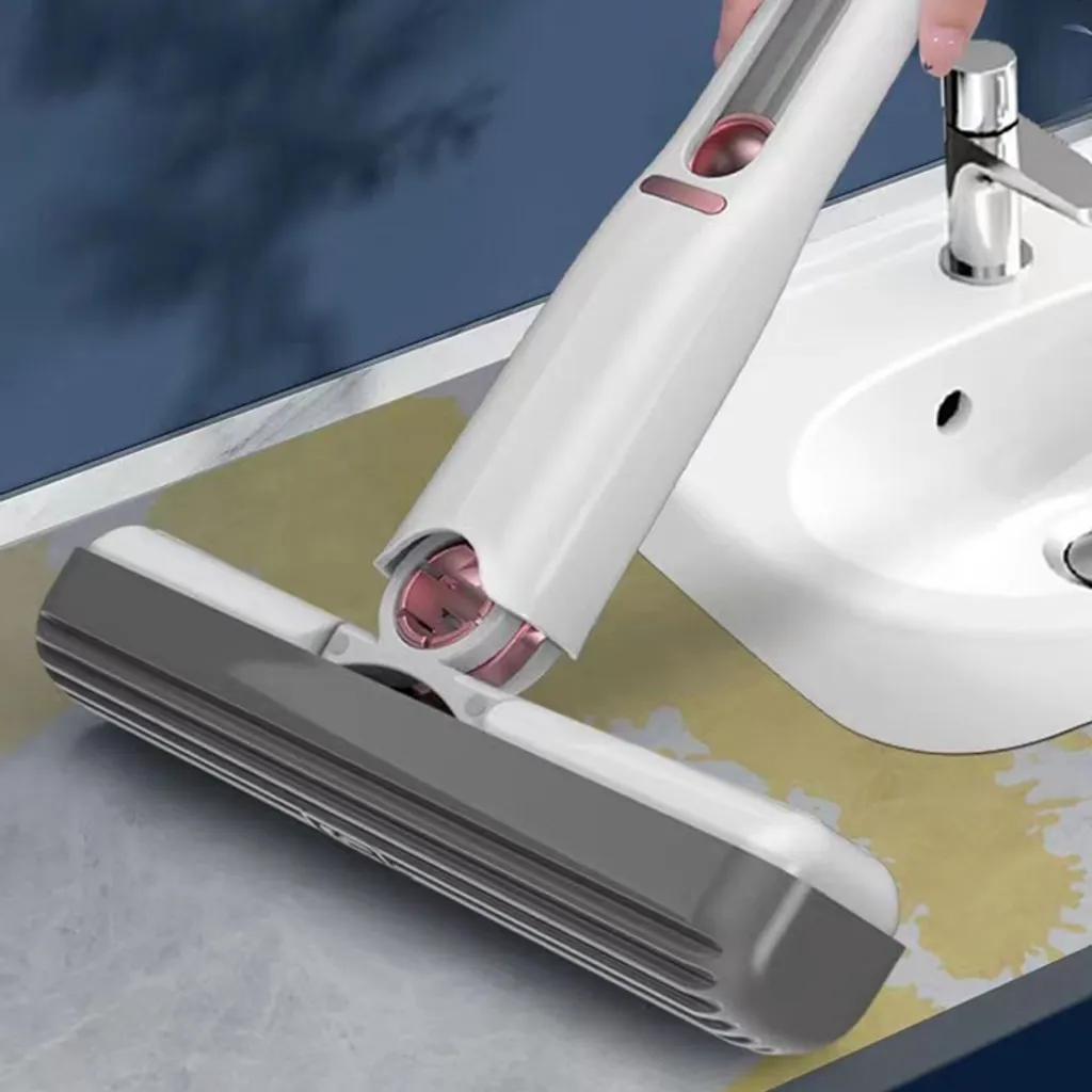 Redcoringe 29.5CM Wasser Wischer Reinigung Mop Tragbarer Squeeze Mop Teleskopischer Mini-Wischmopp, Multifunktionaler Reinigungsmopp Badezimmer/Schreibtisch/Glasreinigung Wischmops – Bild 4