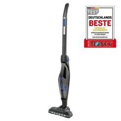 ProfiCare 2 In 1 Hand-und Bodenstaubsauger PC-BS 3035 A, Praktische Ladestation Inkl. Zubehörhalterung, Leistungsstarker 14,8 V Lithium Ionen Akku, Turbo Rotation, HEPA-Filter, Anthrazit-blau