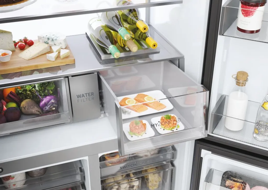 Haier - HCR7918EIMB - Multi-Door - Black Inox - NoFrost - Festwasseranschluß – Bild 2