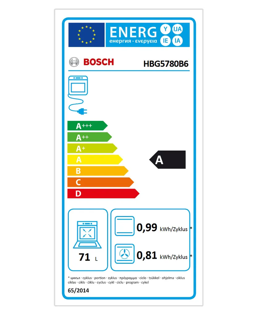 Bosch HBG5780B6 Serie 6 Einbaubackofen 71L Pyrolyse HomeConnect – Bild 4