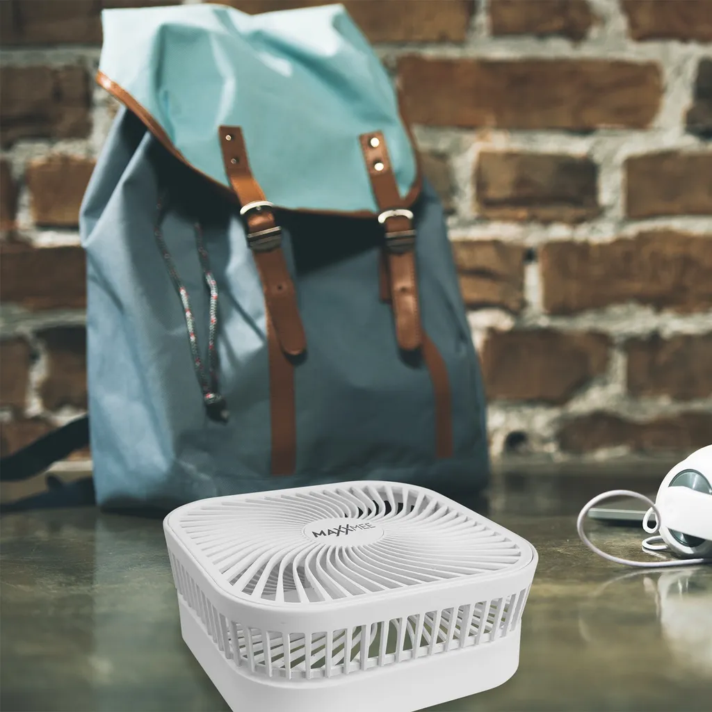 Maxxworld MAXXMEE Akku-Ventilator Klappbar - Für In- Und Outdoor - Weiß MAXXMEE Akku Ventilator Klappbar Outdoor Standventilator Windmaschine Luftkühler – Bild 8