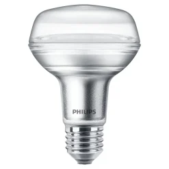 Philips LED Leuchtmittel R80 Glas Reflektor 4W = 60W E27 345lm Warmweiß 2700K Flood 36°