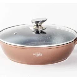 Platinum Cookware Collection Servierpfanne Schmorpfanne Kochtopf Mit Deckel Induktion Ø28cm Aluguss