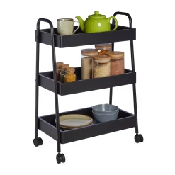 Relaxdays Rollwagen Mit 3 Ablagen