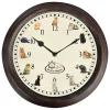 Esschert Design Uhr Mit Katzengeräuschen