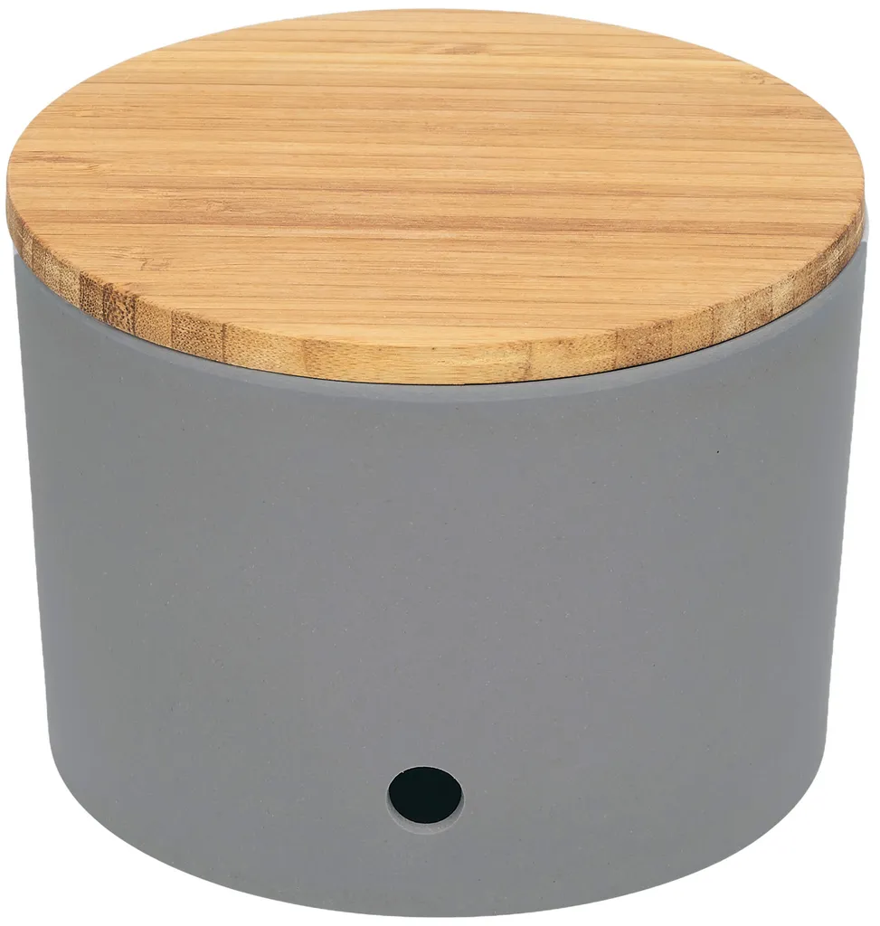 LS-LebenStil Natur Design Holz Kartoffeltopf 23x20cm Mad E In Germany Grau Silber – Bild 3