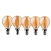 V-tac 5x 4W E14 Edison LED Vintage Filament Glühbirne Birne Leuchtmittel Retro Nostalgie Beleuchtung G45 2200K Warmweiß